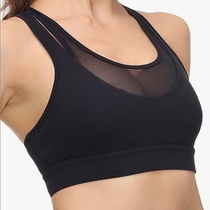 MotoRun Mesh Racerback Sports Bra